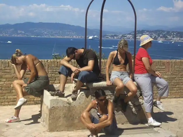 Groupe sur l'île de Lerins